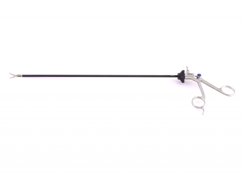 Ножницы эндоскопические поворотные с двумя подвижными браншами изогнутые (5 мм) 