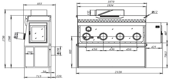 Ламинарный бокс класс III - схема ламинарного бокса