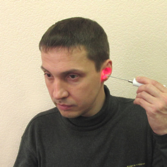 Накожное воздействие К-лазернымизлучениями при лечении отитов Накожное воздействие К-лазернымизлучениями при лечении отитов