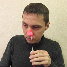 Лечение ринитов с помощью интраназального К-лазерного облучения насадкой с углом загиба дистального конца 20° Лечение ринитов с помощью интраназального К-лазерного облучения насадкой с углом загиба дистального конца 20°