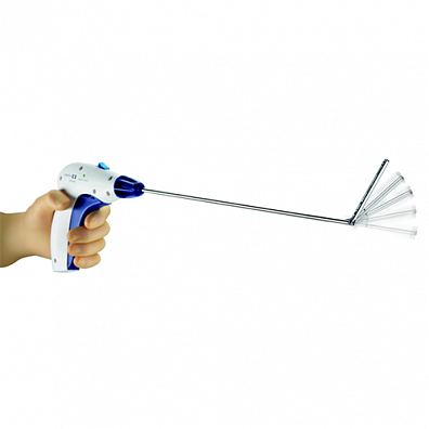 Эндоскопический изгибаемый перезаряжаемый герниостеплер с рассасывающимися гвоздями ReliaTack™