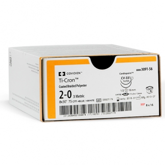 Нерассасывающийся, стерильный шовный материал из полиэстера Ti-Cron™ / Surgidac™ 