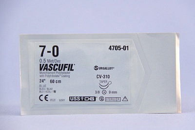 Монофиламентный нерассасывающийся шовный материал Vascufil™ 
