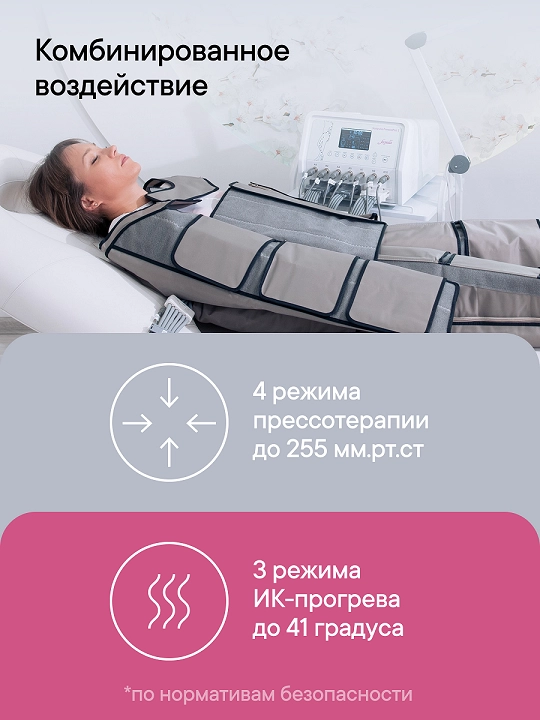 Аппарат физиотерапевтический для прессотерапии, ик-прогрева, миостимуляции Scopula PressoPro 3