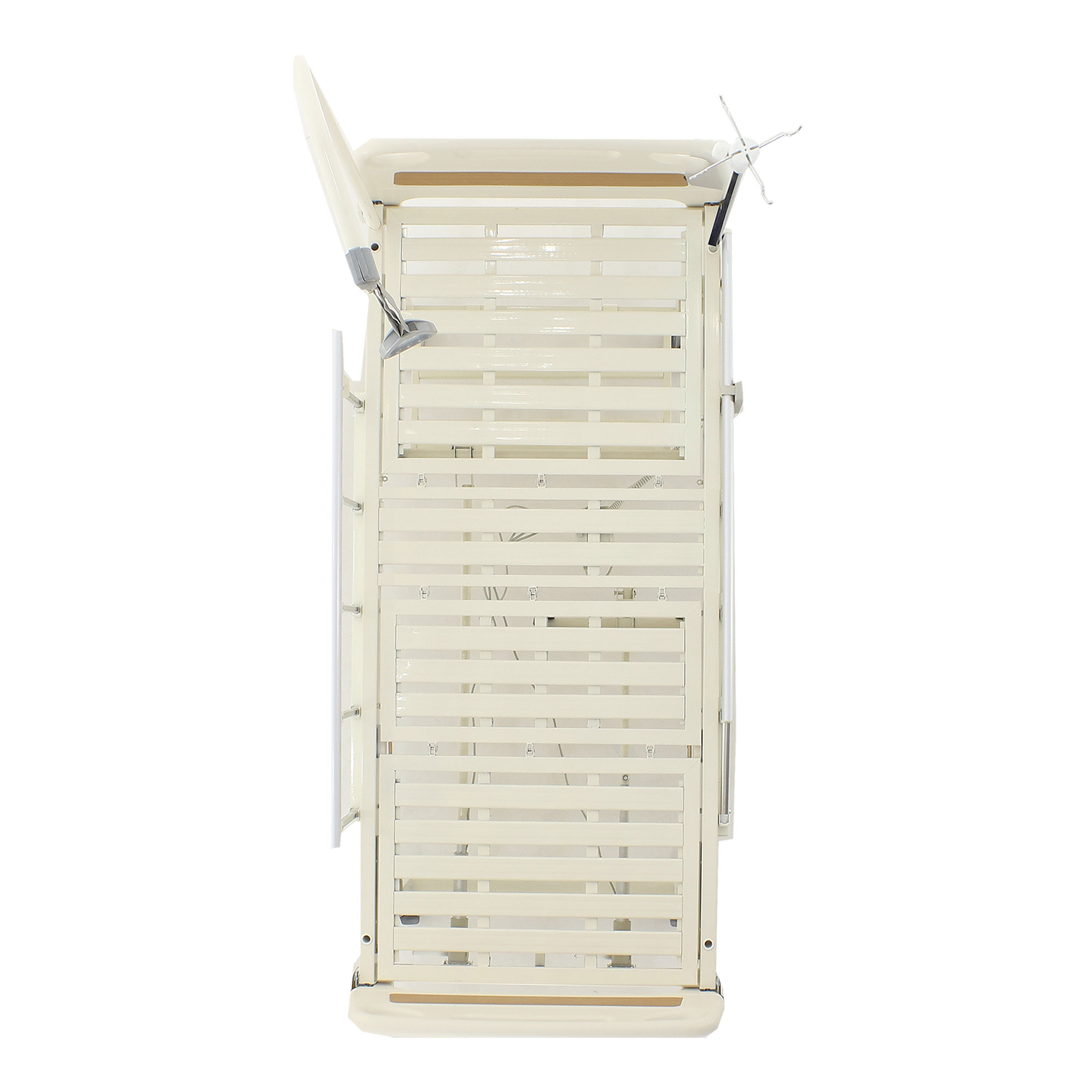 Кровать электрическая Med-Mos DB-7 с полкой и накроватным столиком 