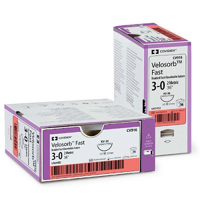 Рассасывающийся шовный материал Velosorb™ Fast 
