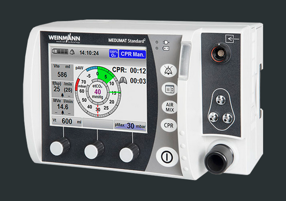Аппарат ИВЛ для скорой помощи MEDUMAT Standard2 Аппарат ИВЛ для скорой помощи MEDUMAT Standard2