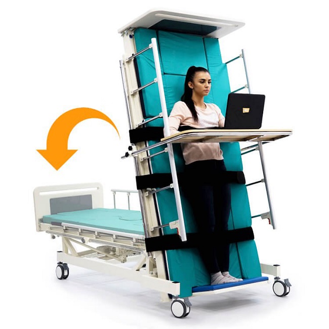 Электрическая четырёхсекционная кровать-вертикализатор c системой переворачивания MET LIFT UP 2.0