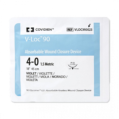 Рассасывающееся устройство для ушивания ран V-LOC™-90