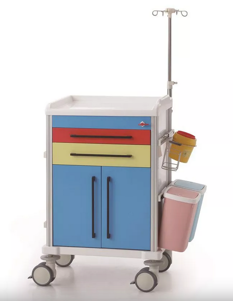 Тележка медицинская BLQ 002-36 анестезиолога, реаниматолога 