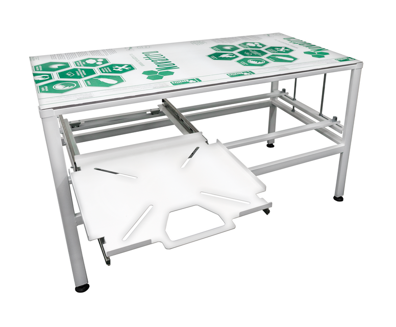 Стол ветеринарный для рентгена с выдвижной полкой Аверс