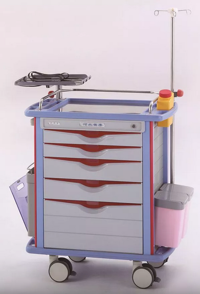 Медицинская тележка BLQ 002-28 для анестезиолога, реаниматолога