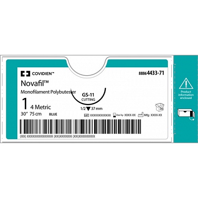 Нерассасывающийся монофиламентный хирургический шовный материал Novafil™