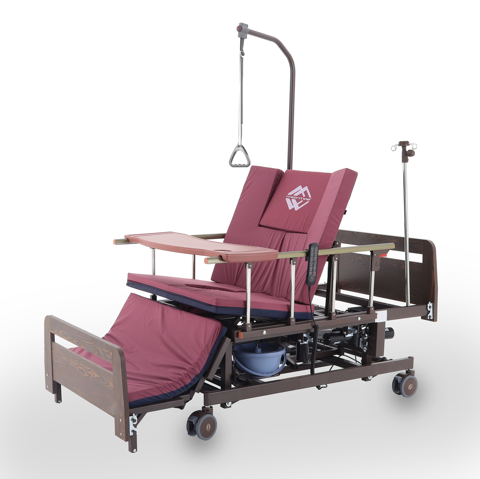 Кровать электрическая Med-Mos DB-11А (ЛДСП Венге) с регулировкой высоты 