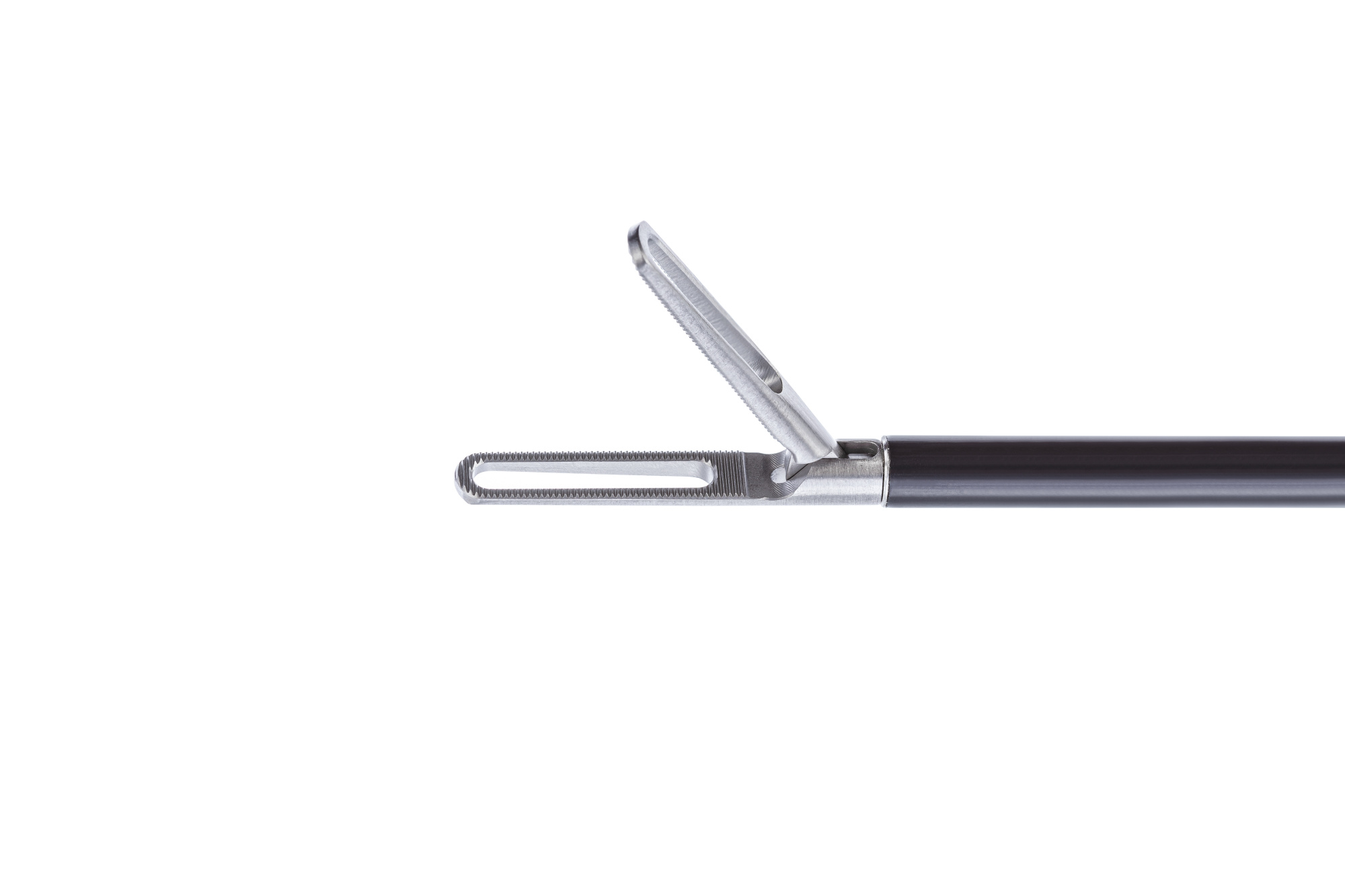 Зажим монополярный (атравматичный, кишечный, бариатрический, рукоятка с кремальерой) 