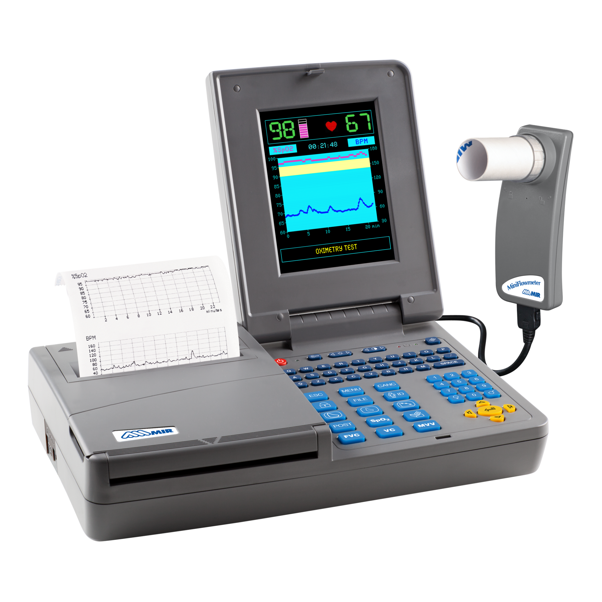 Спирометр экспертный с опцией оксиметрии SPIROLAB III Спирометр экспертный с опцией оксиметрии SPIROLAB III